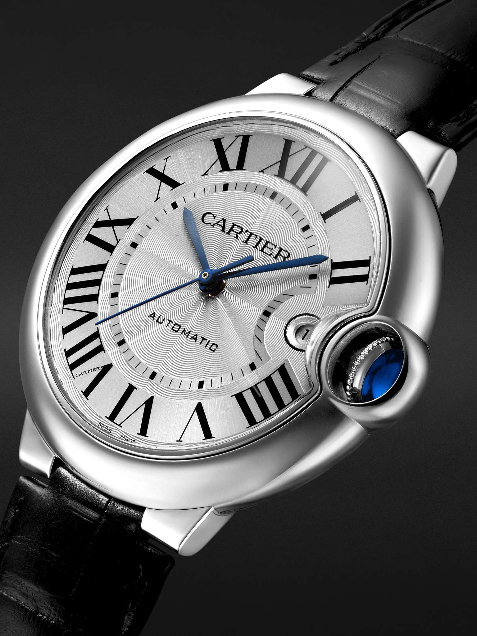 Ballon Bleu de Cartier Automatic 40mm Stainless Steel and Alligator Watch, Ref. No. WSBB0039 - 3