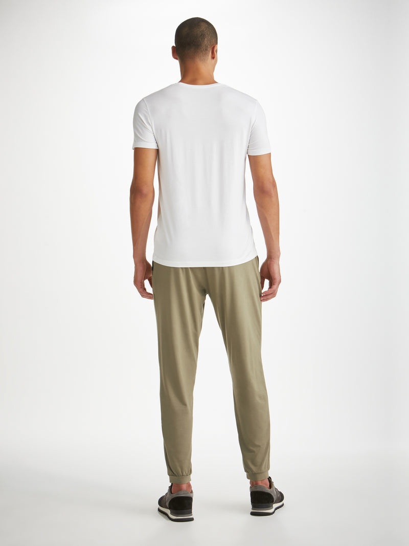 Men's Track Pants Basel Micro Modal Stretch Khaki - 4