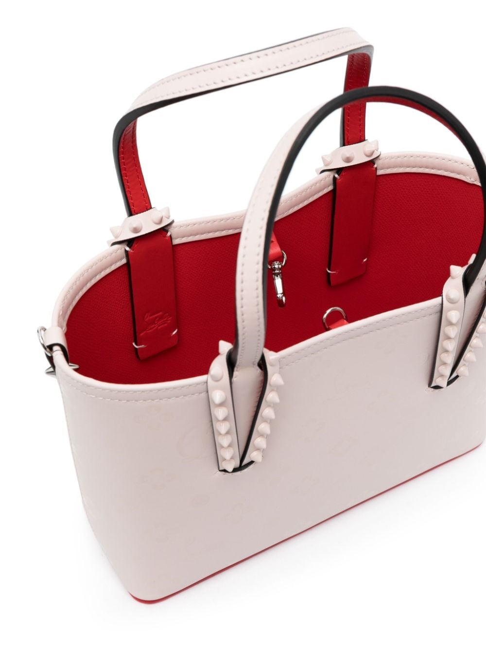 mini Cabata E/W leather tote bag - 5