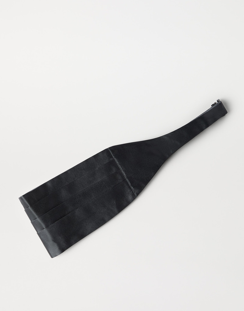 Silk and cotton satin cummerbund 1