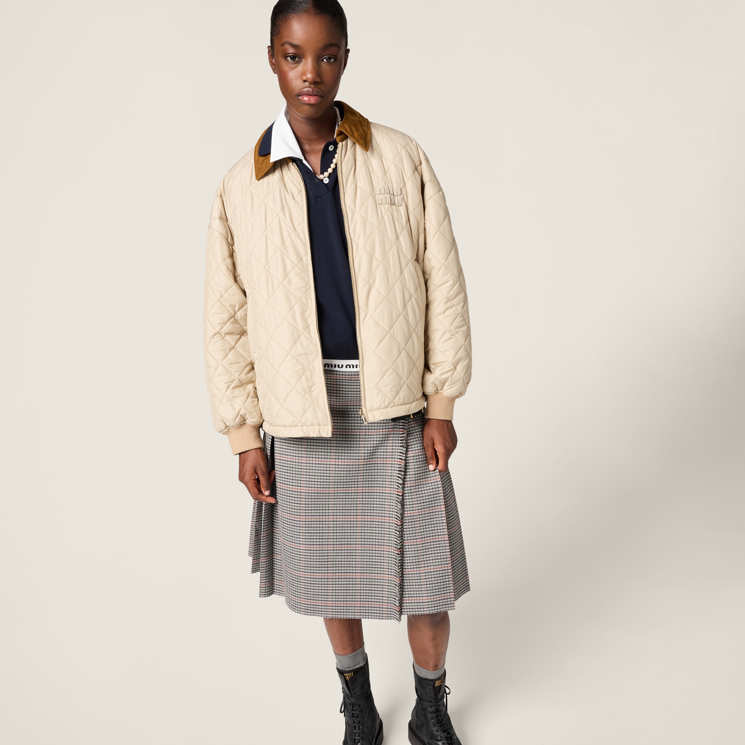 Technical fabric blouson jacket - 5