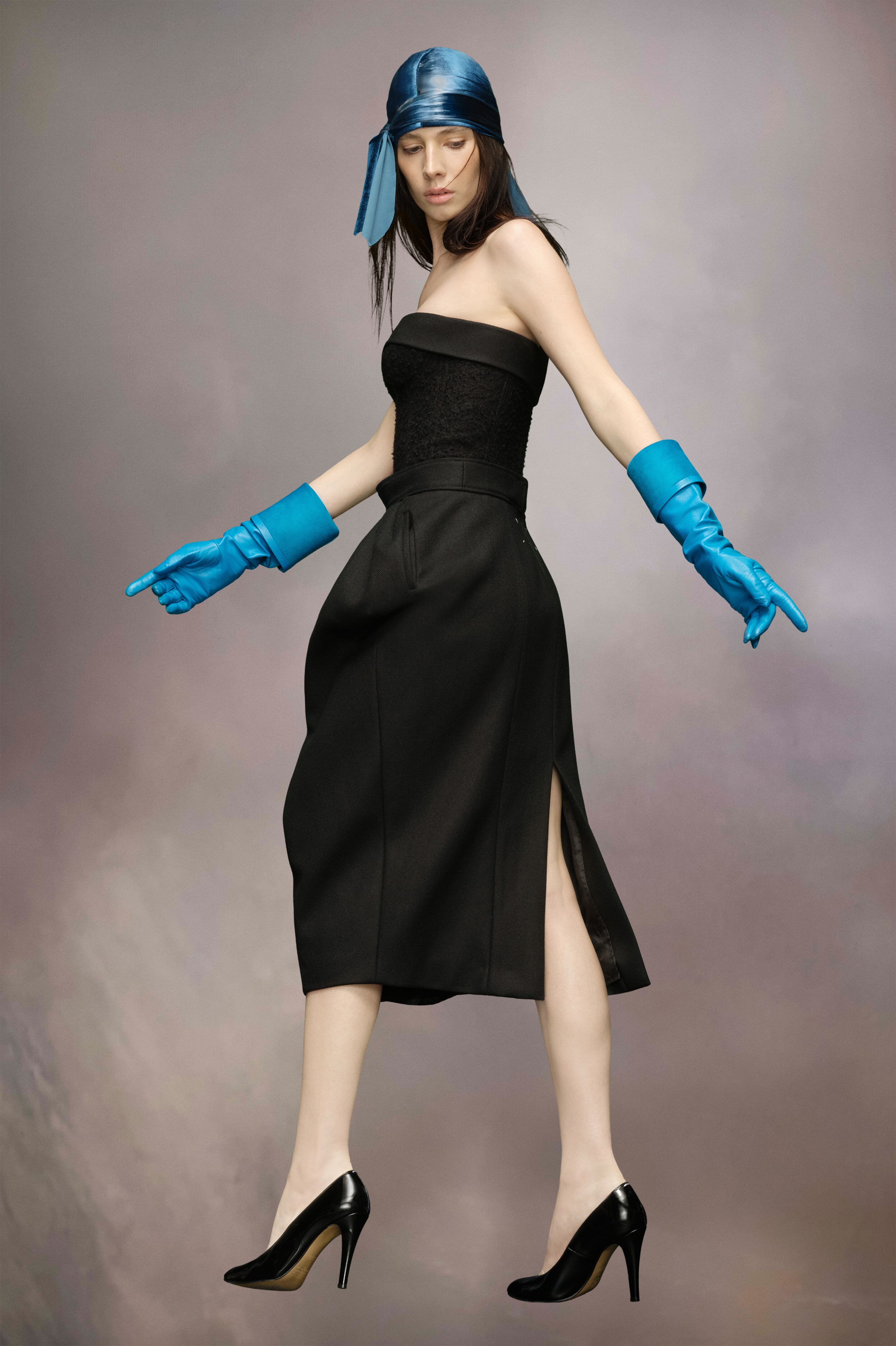 Herringbone woven dress - 3