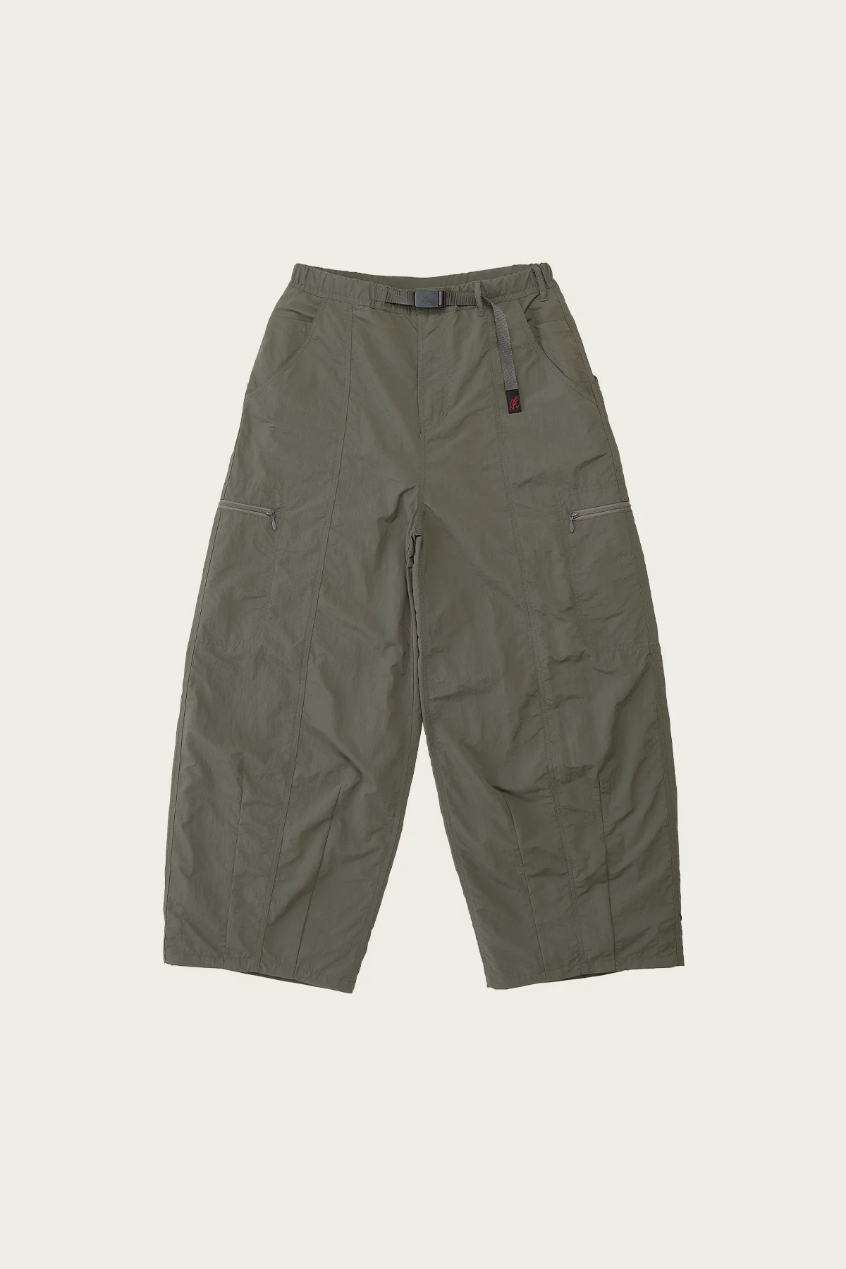 Nylon Loose Balloon Pant - Burnt Olive - 1