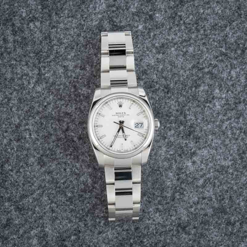 Pre-owned Rolex Date Ref 115200 White Dial - 6