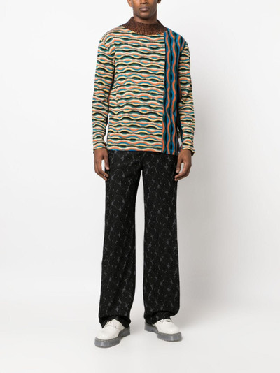 Andersson Bell zigzag mix-pattern jumper outlook