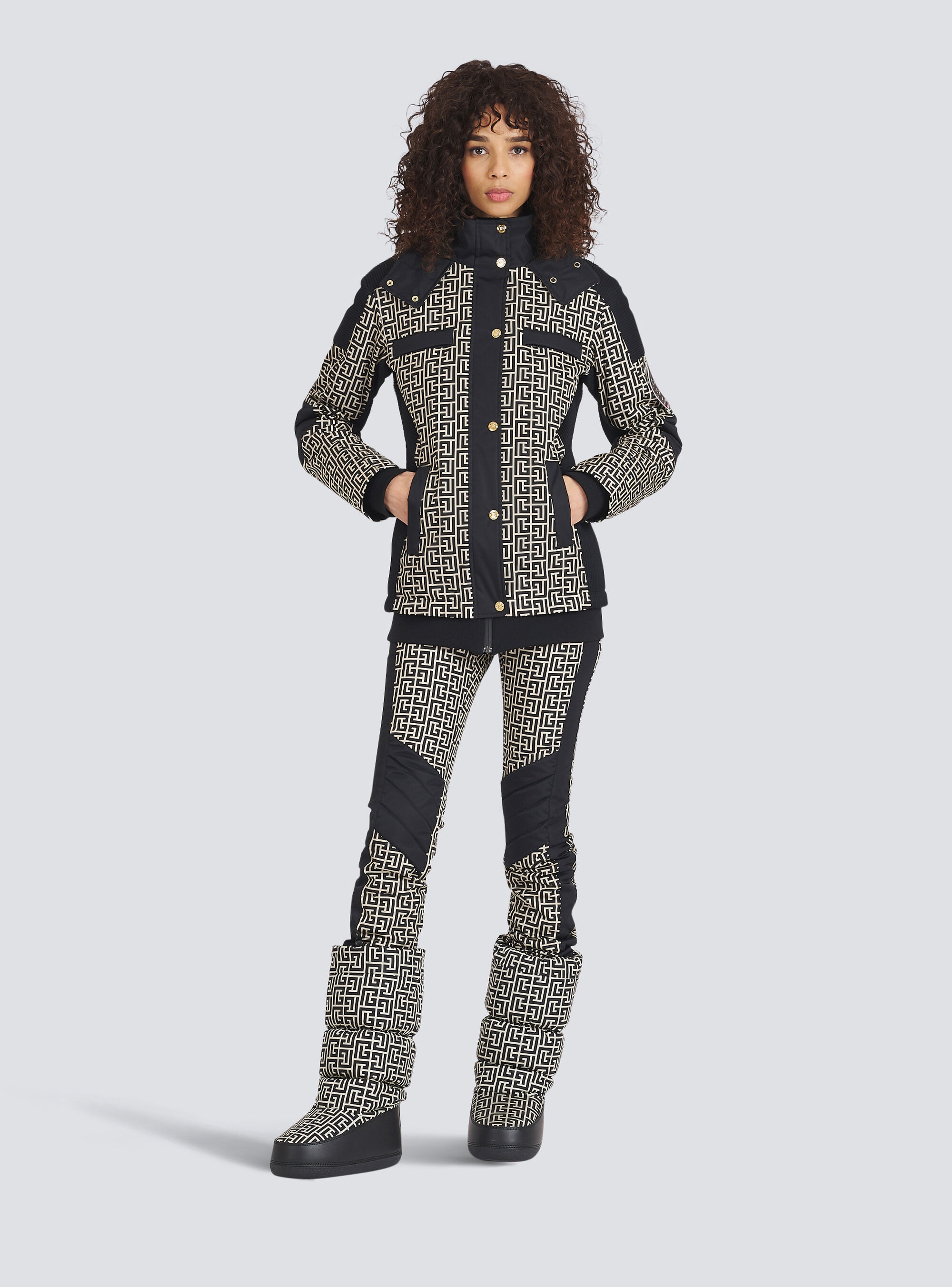 Balmain x Rossignol - Balmain-monogrammed hooded ski coat - 2