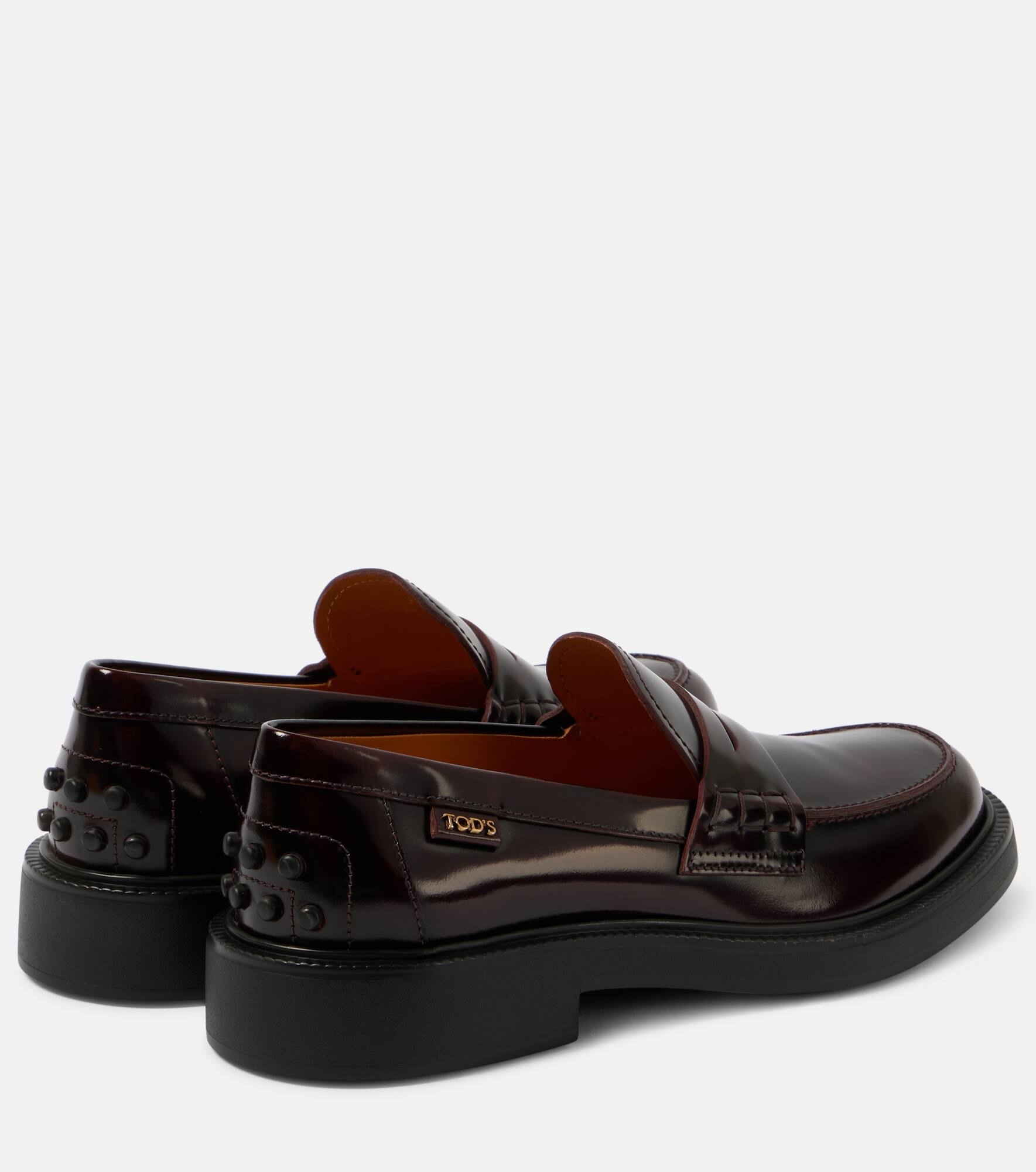 Leather penny loafers - 3