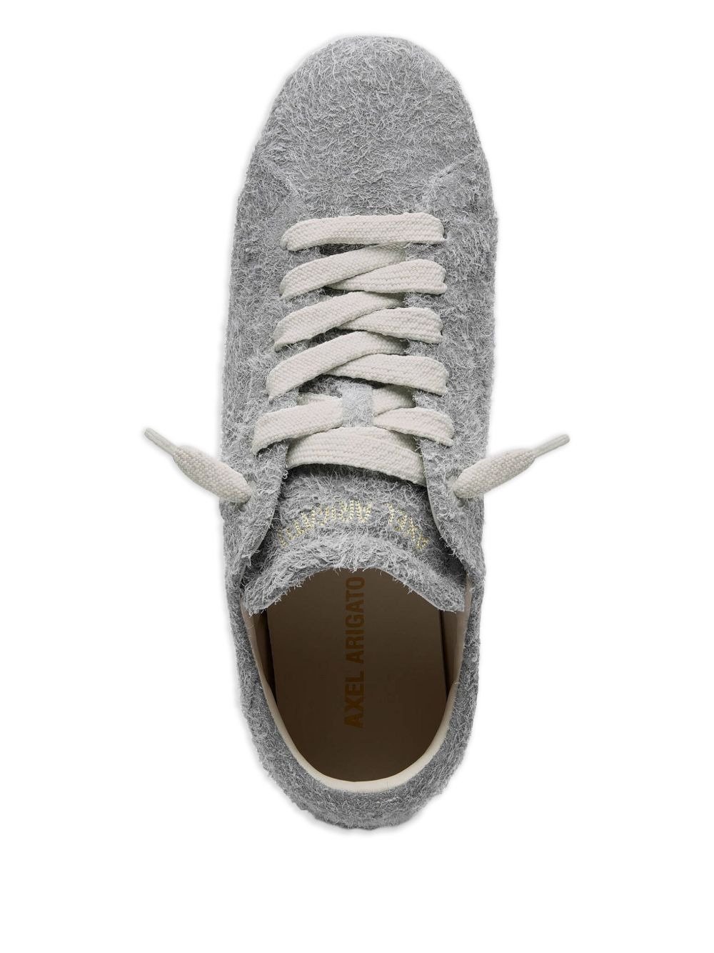textured lace-up sneakers - 3