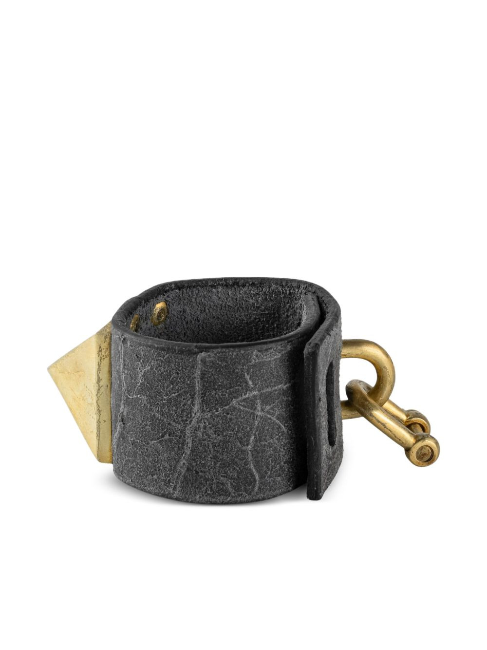 Restraint pyramid-detail leather bracelet - 2