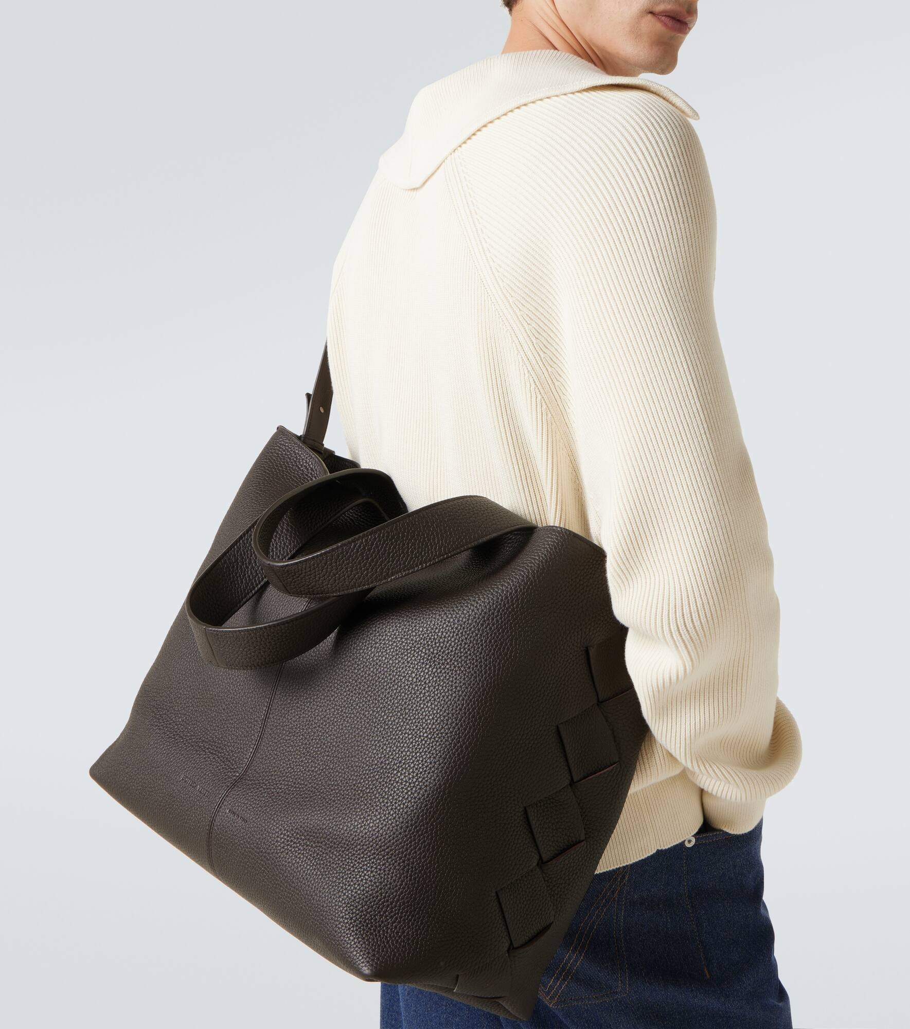 Diago Intreccio Large leather tote bag - 3