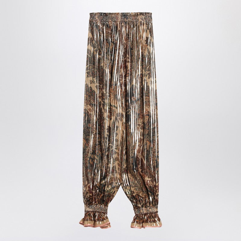 Valentino Pleated Silk-Blend Trousers Women - 2