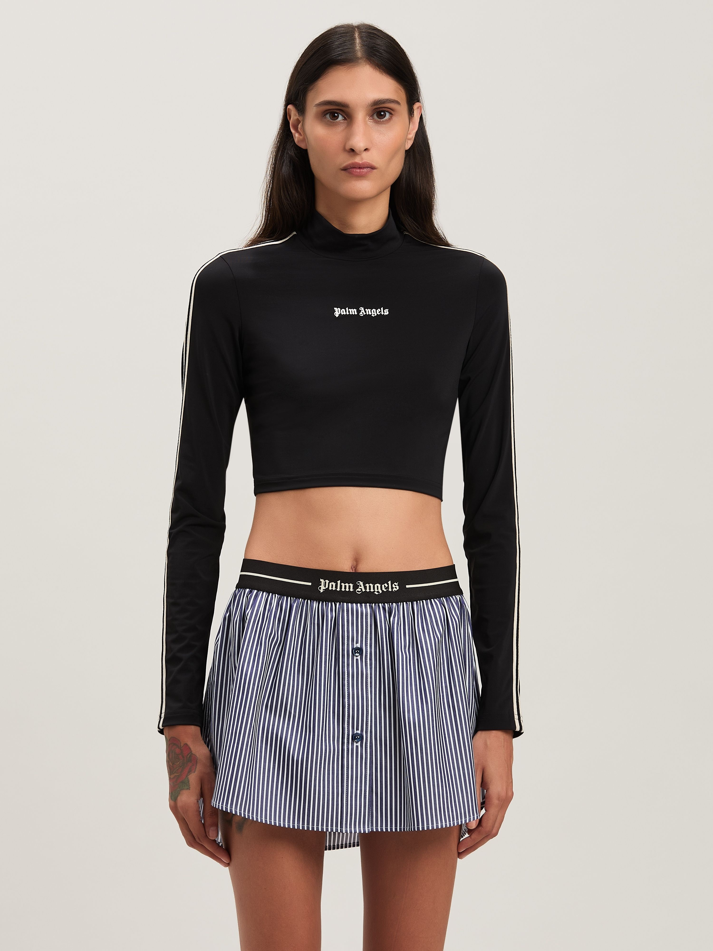 Curved logo oversize T-shirt dress - 3