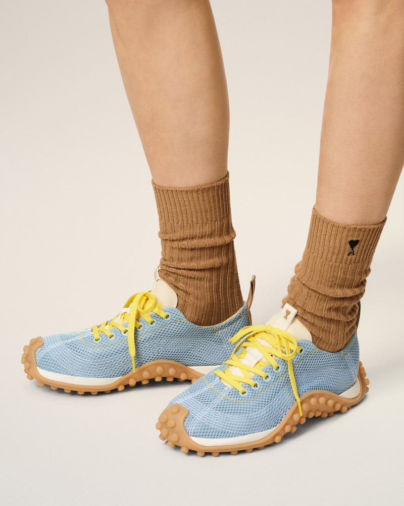 AMI Paris BLUE MESH LOW TOP MIRAGE SNEAKERS outlook