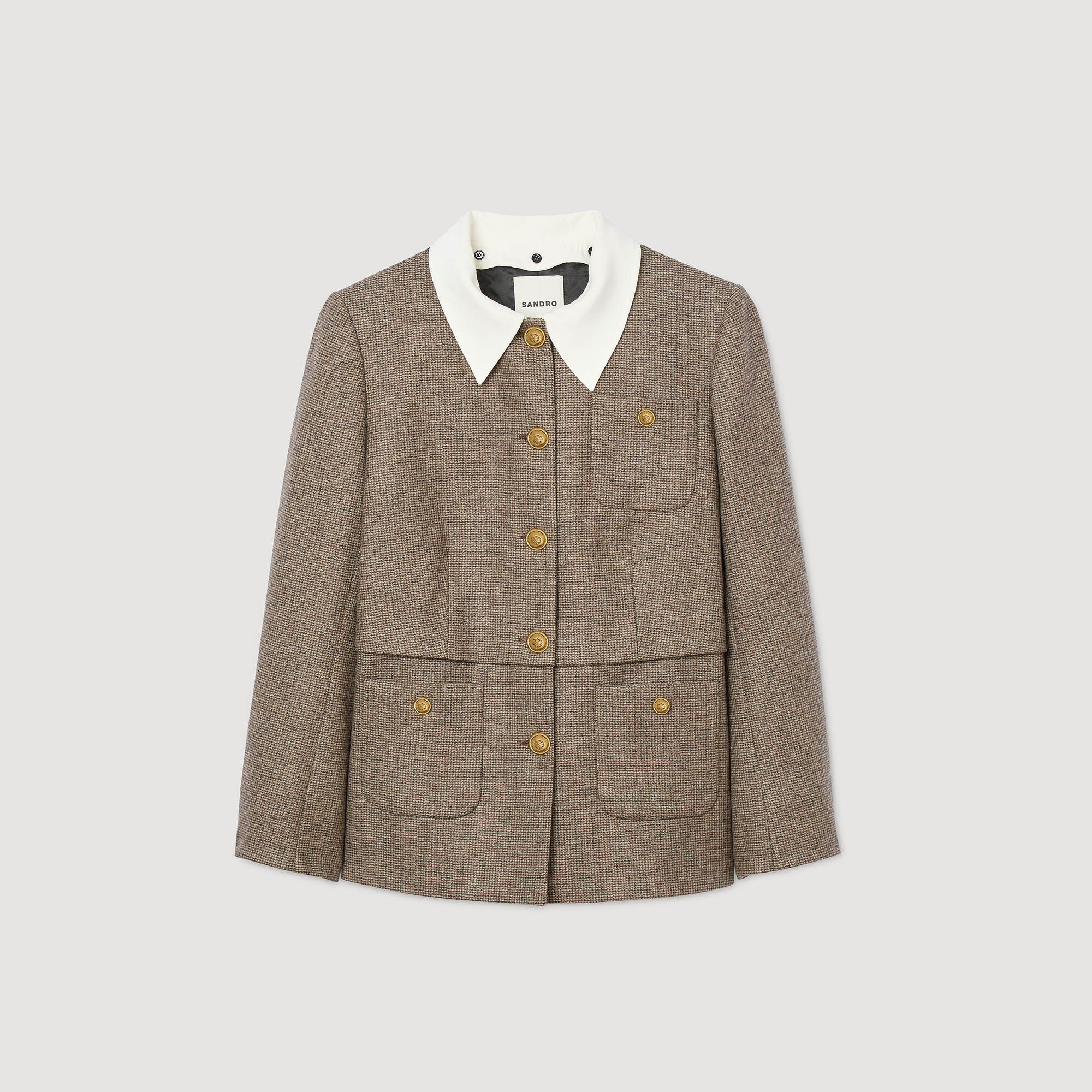 HOUNDSTOOTH SUIT JACKET - 6