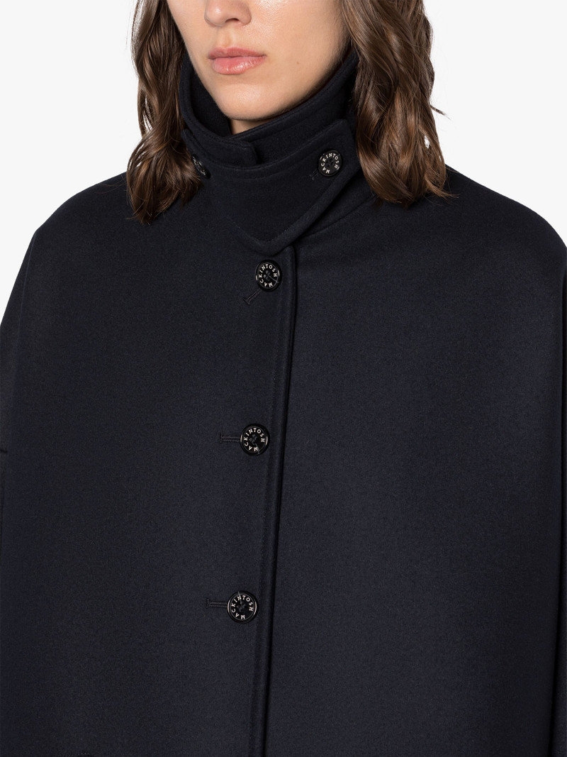 HUMBIE NAVY WOOL OVERCOAT 5