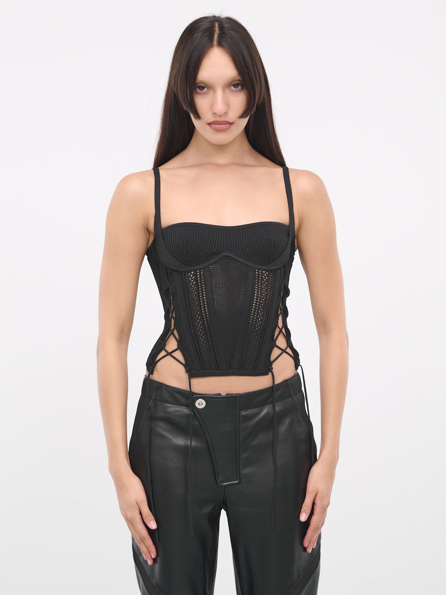 Dion Lee Laced Openwork Corset, hlorenzo