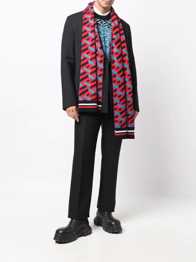 VERSACE monogram print scarf outlook