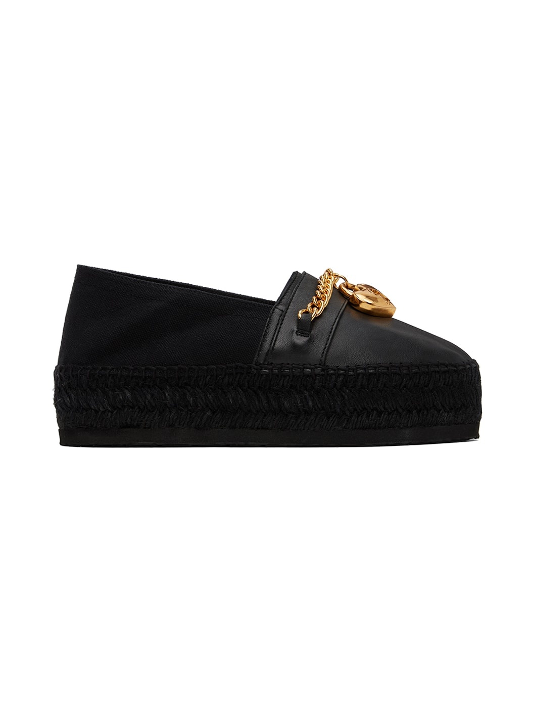 Black Chains & Hearts Espadrilles - 1