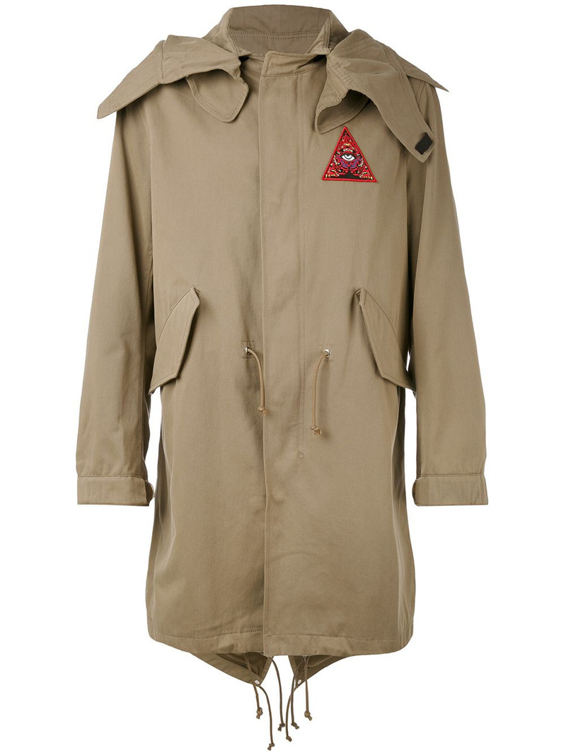 Illuminati patch parka jacket 1