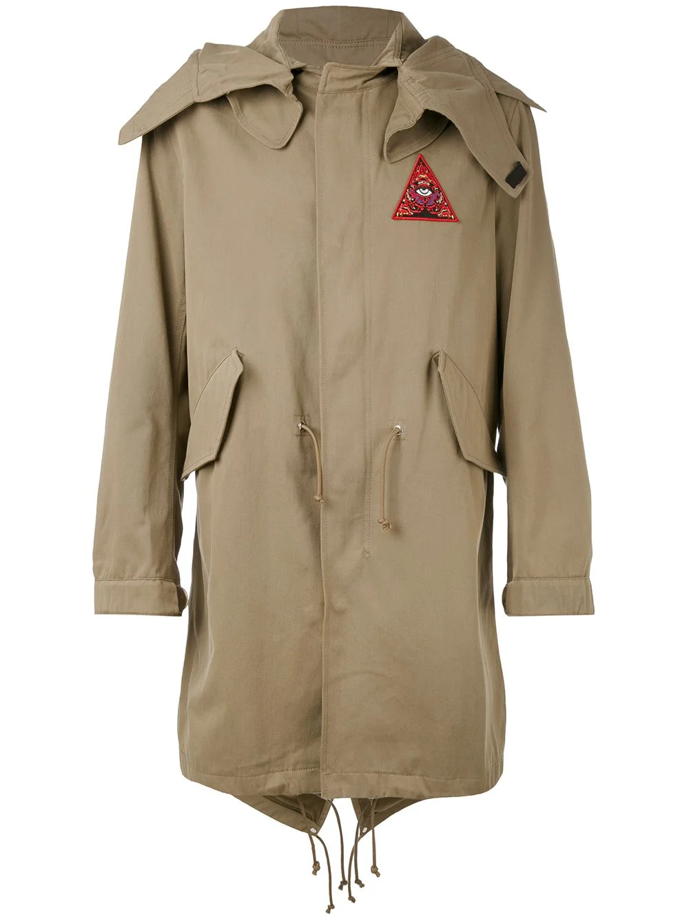 Illuminati patch parka jacket - 1