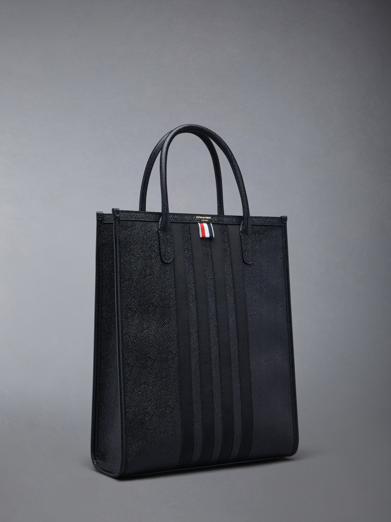 Thom Browne PEBBLE GRAIN 4-BAR TOTE outlook