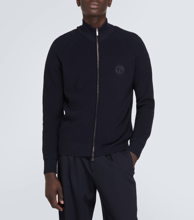 Virgin wool zip-up sweater 3
