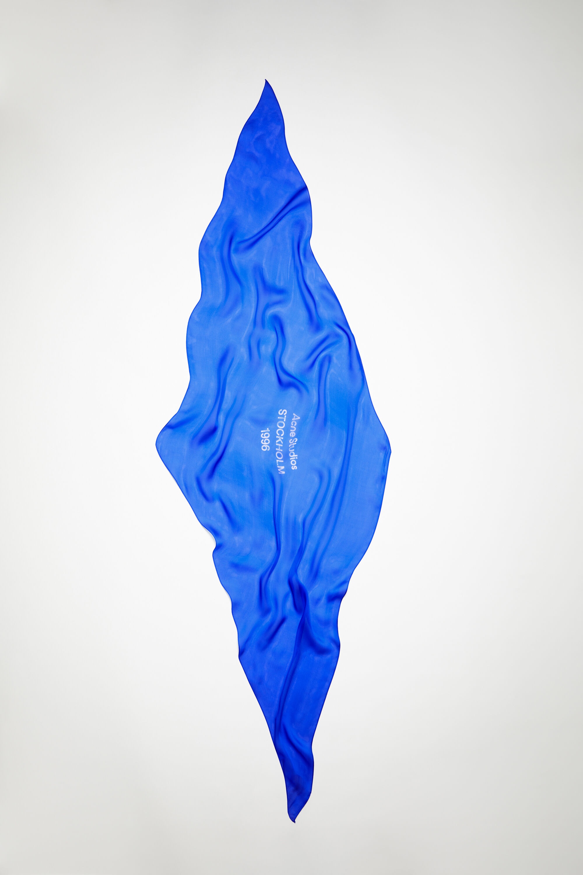 Silk scarf - Electric blue - 1