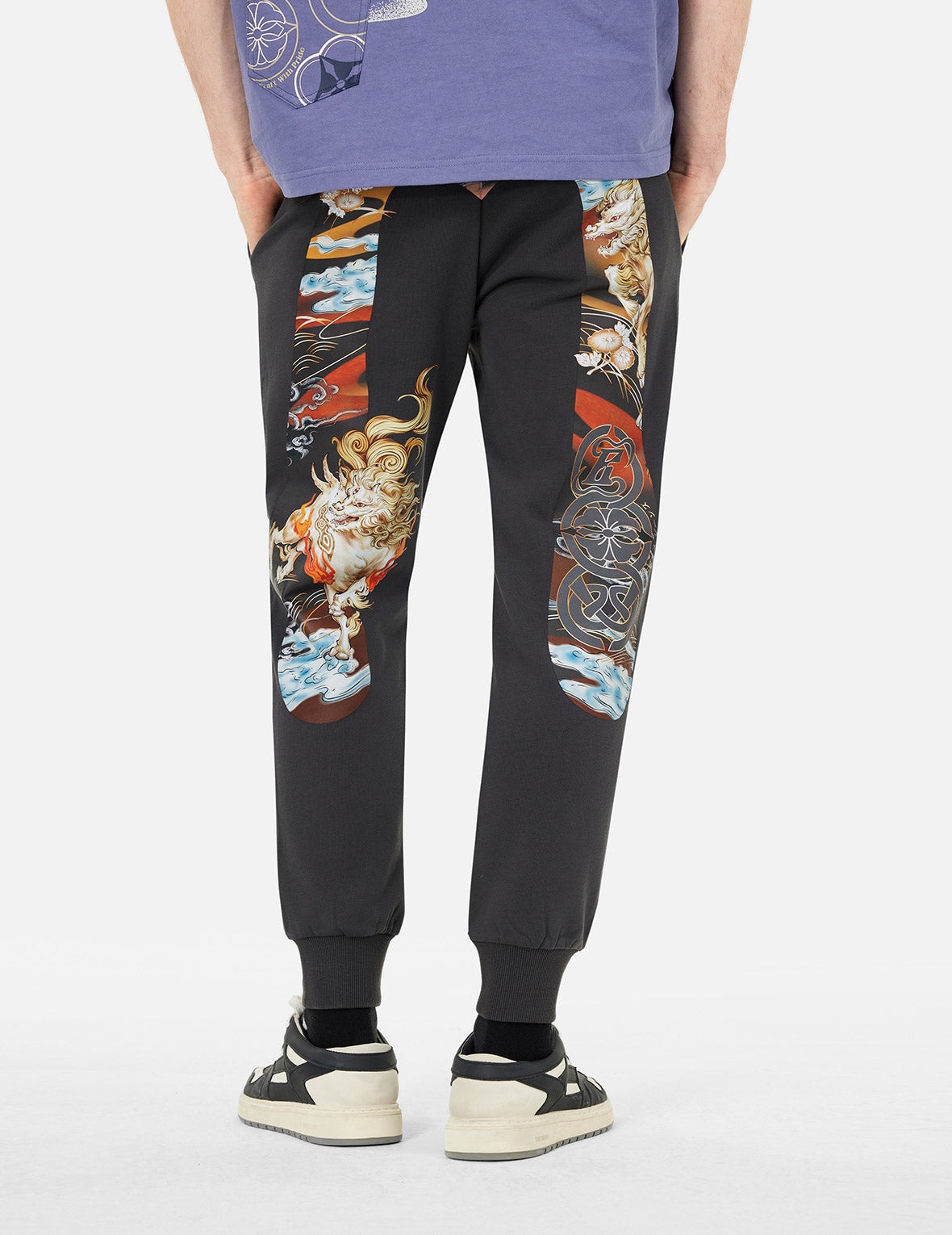Hakutaku Daicock Print Regular Fit Sweatpants - 5