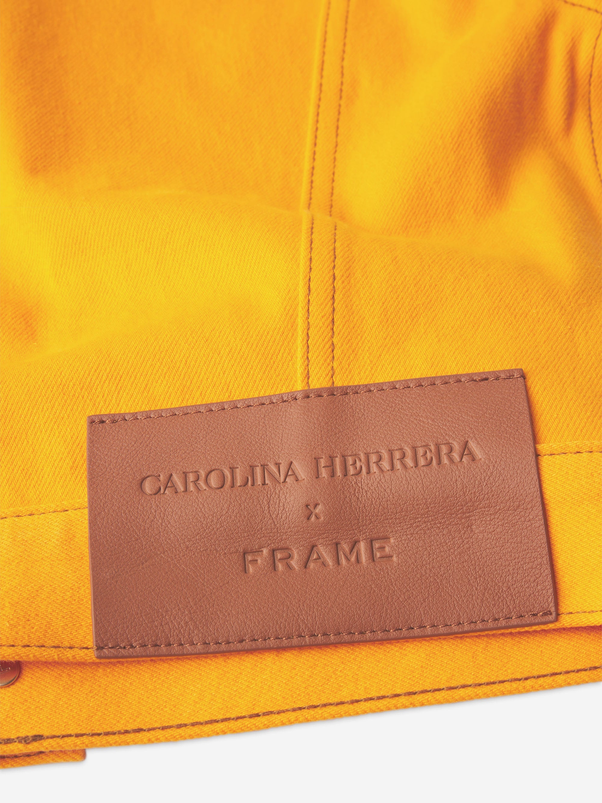 The Tailored Denim Jacket in Marigold - 5