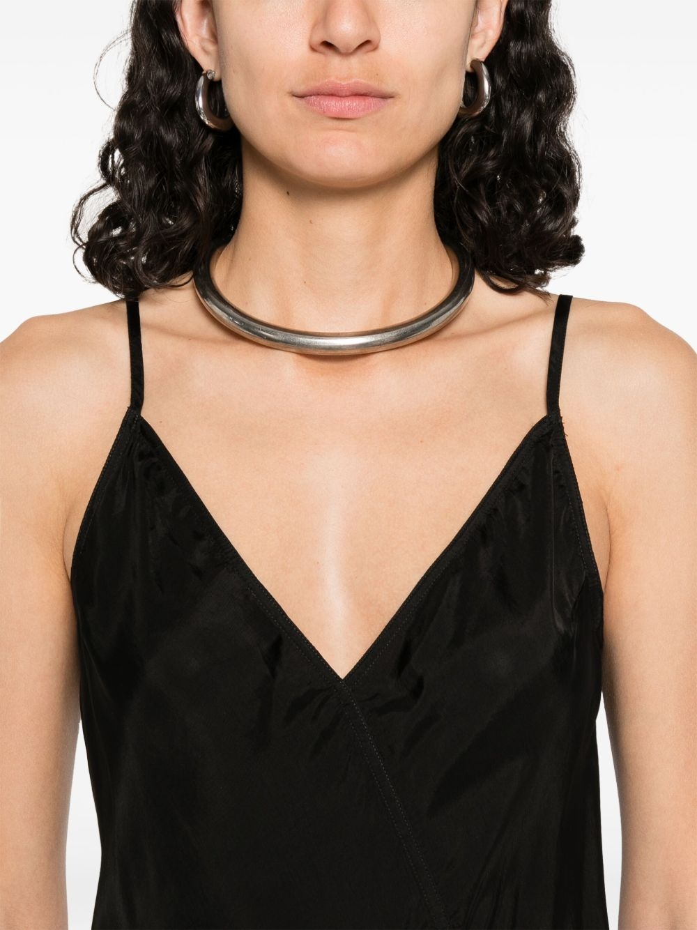 slip-style midi dress - 5