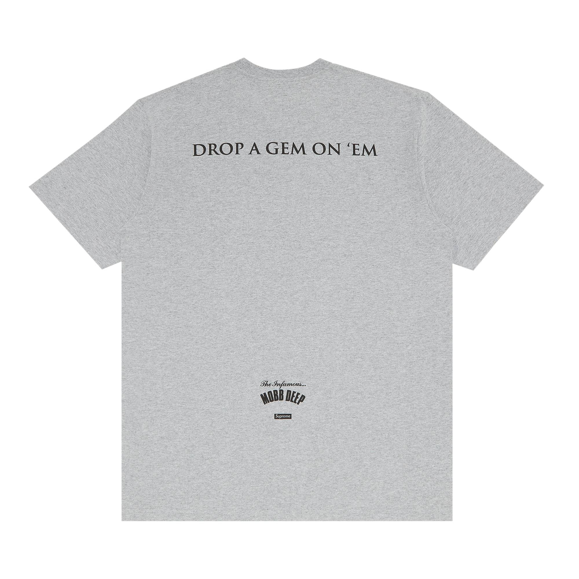 Supreme Mobb Deep Dragon Tee 'Heather Grey' - 2