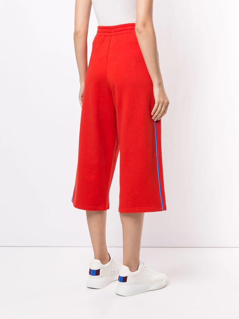 logo cropped track pants - 4