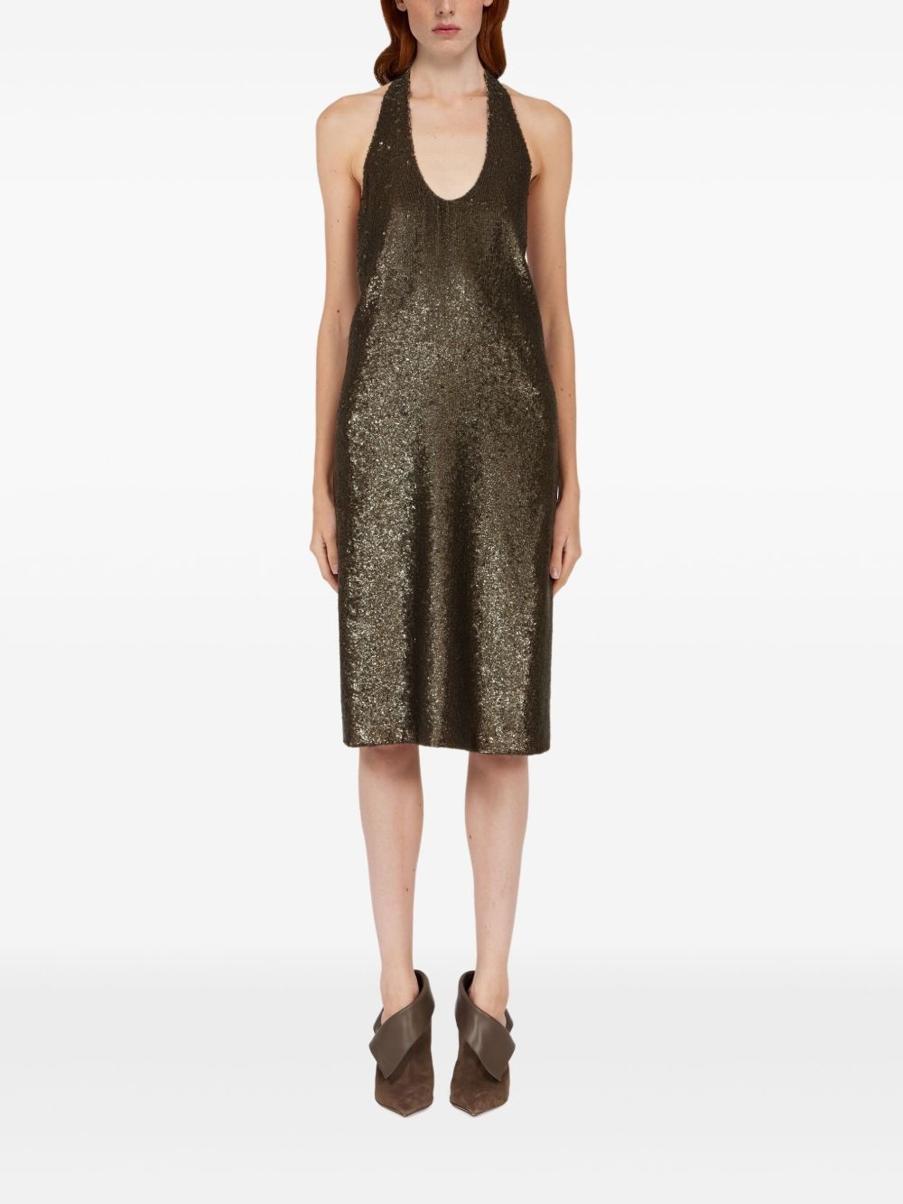 sequinned midi dress - 2