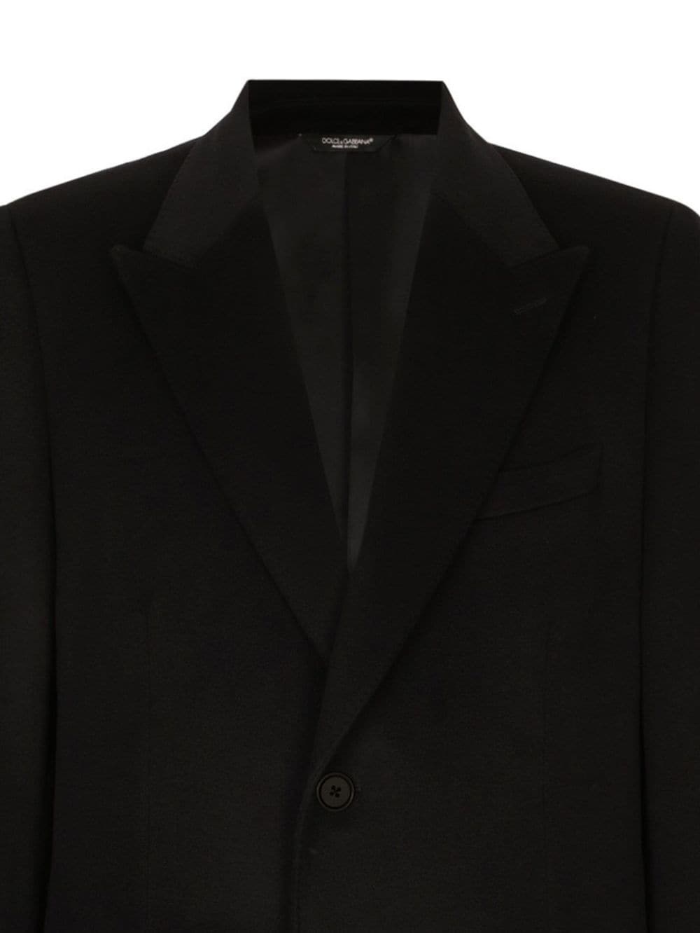 single-breasted cashmere coat - 2