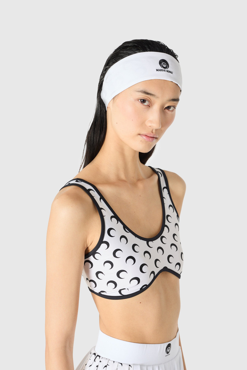 Marine Serre Moon printed athleisure headband outlook