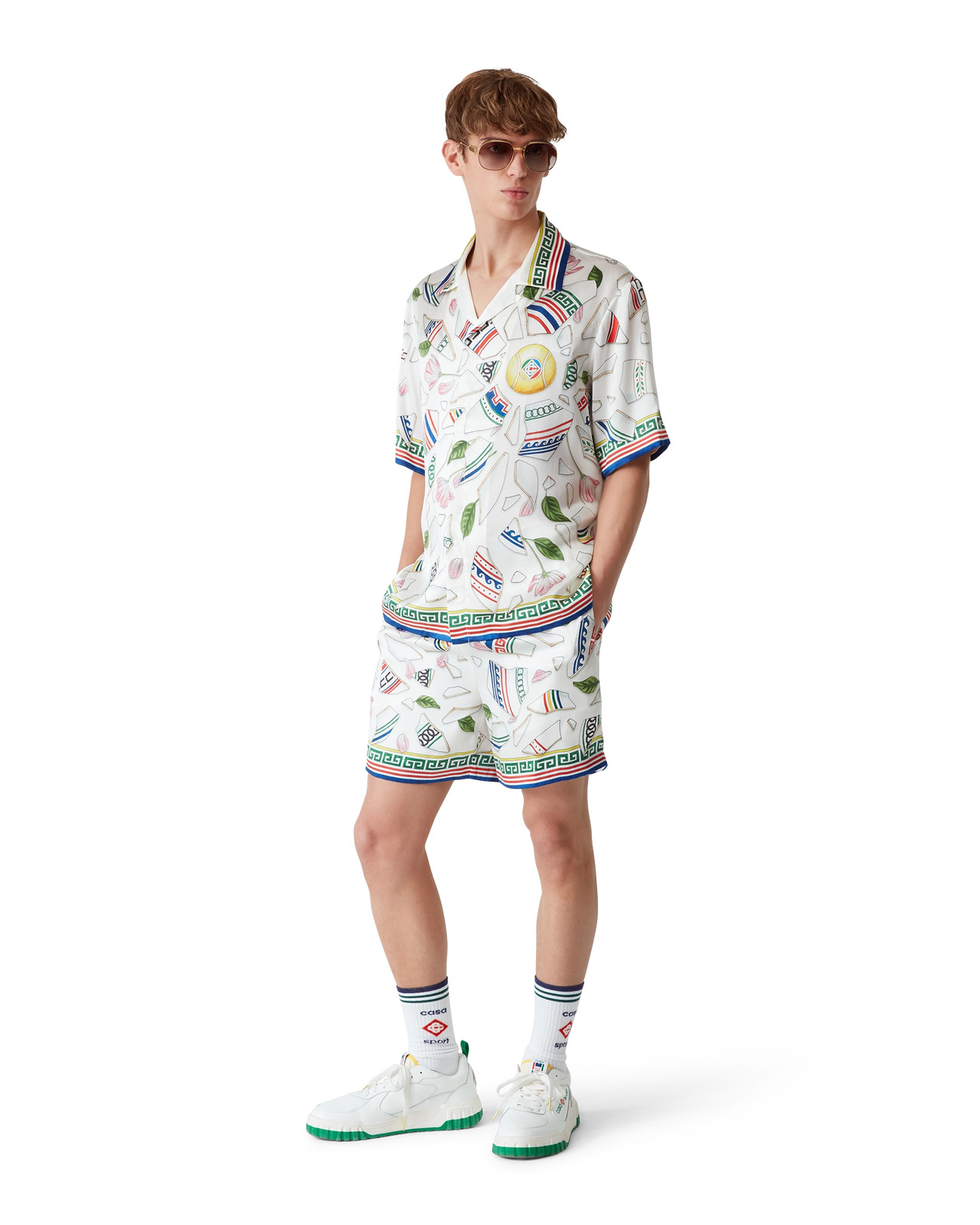 Le Vase Brise Silk Shorts | Casablanca Paris - 2