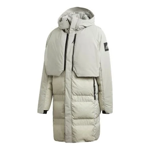 adidas Outdoor Sports waterproof Reversible Down Jacket Gray FT2430 - 1