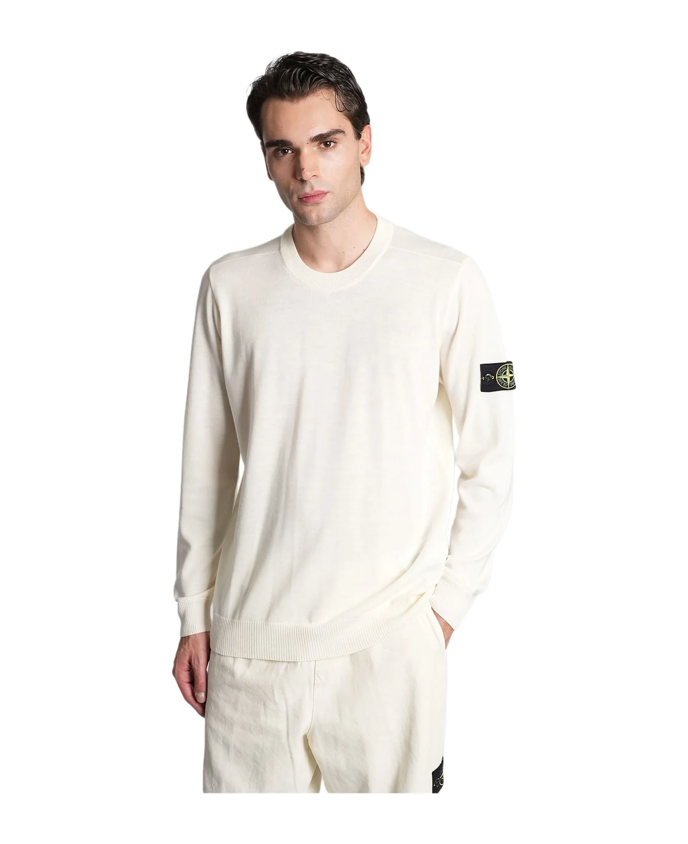 Knitwear In Beige Wool - 1