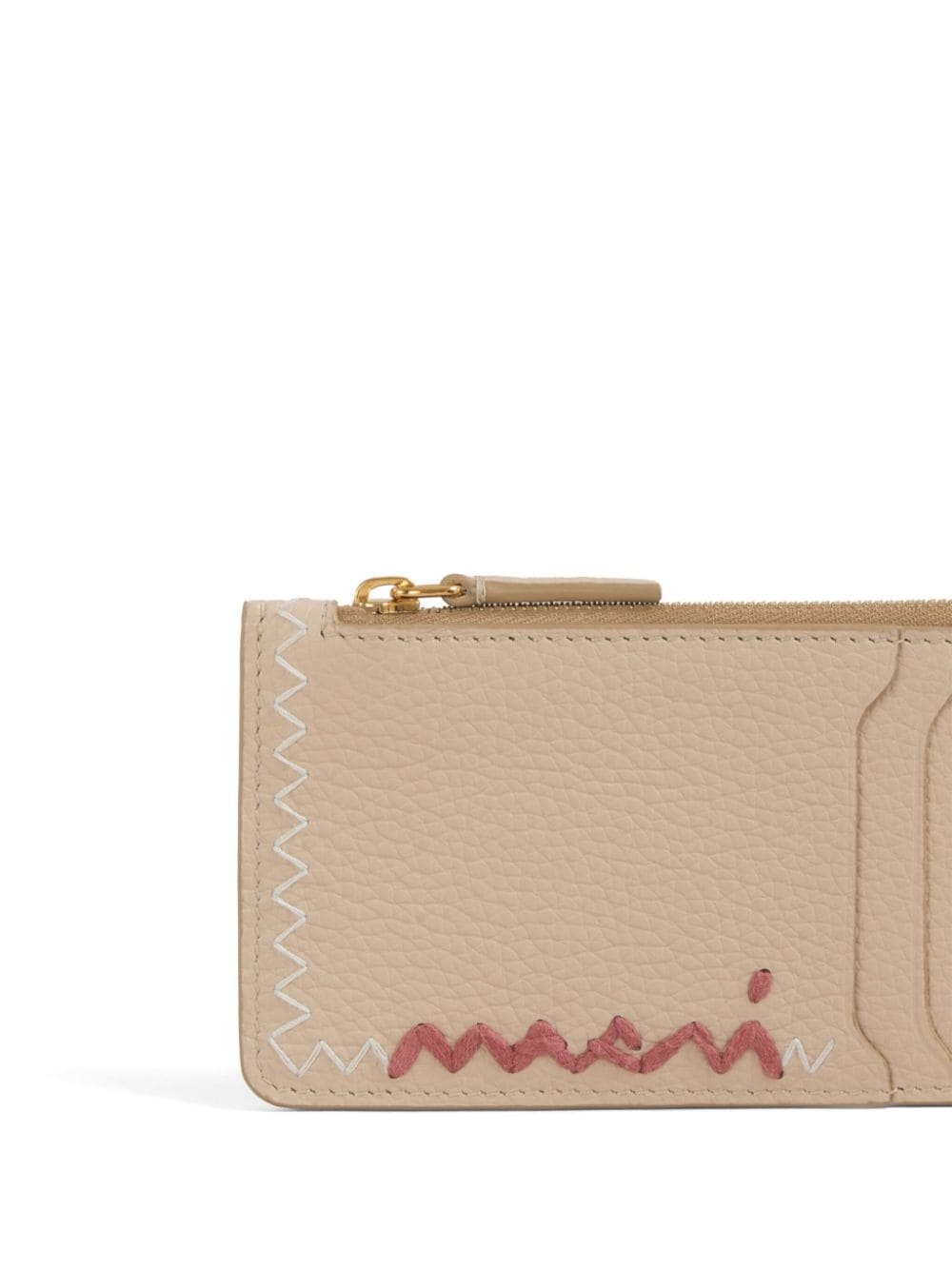 logo-embroidered wallet - 4