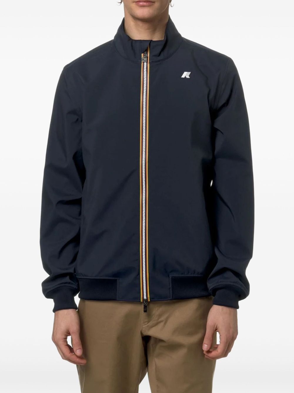 logo-patch jacket - 2