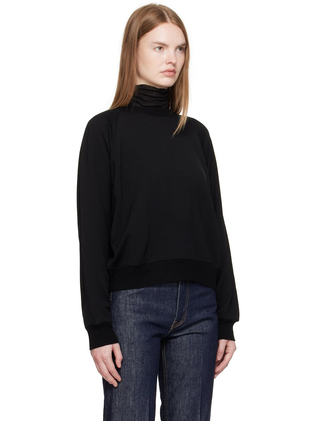 Black Light Wool Pullover Sweatshirt - 2