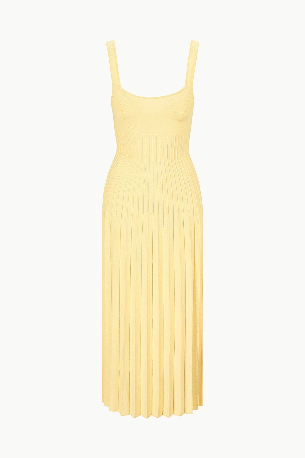 STAUD ELLISON DRESS LEMON DROP - 1