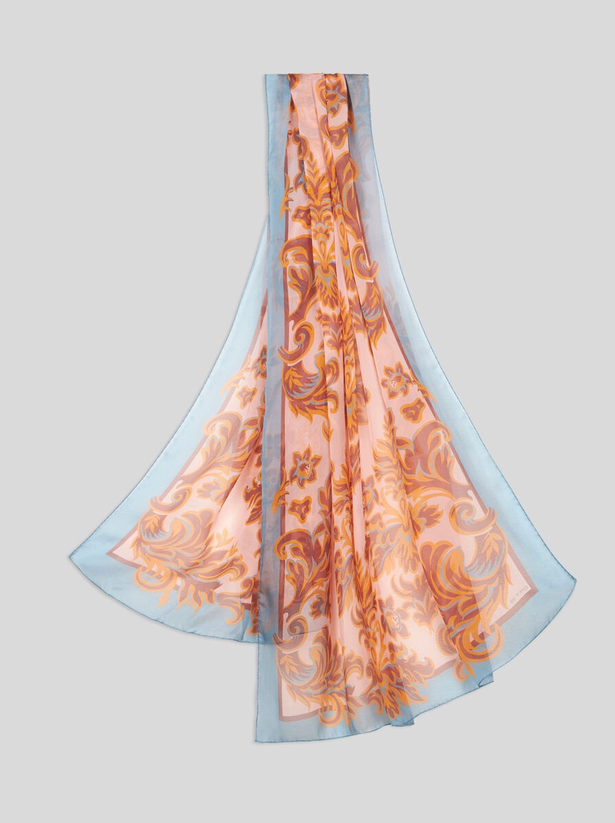 PRINTED SILK SCARF - 1