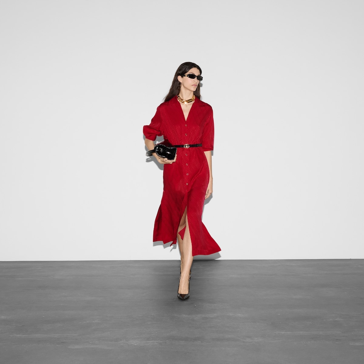 Gucci silk jacquard dress - 6