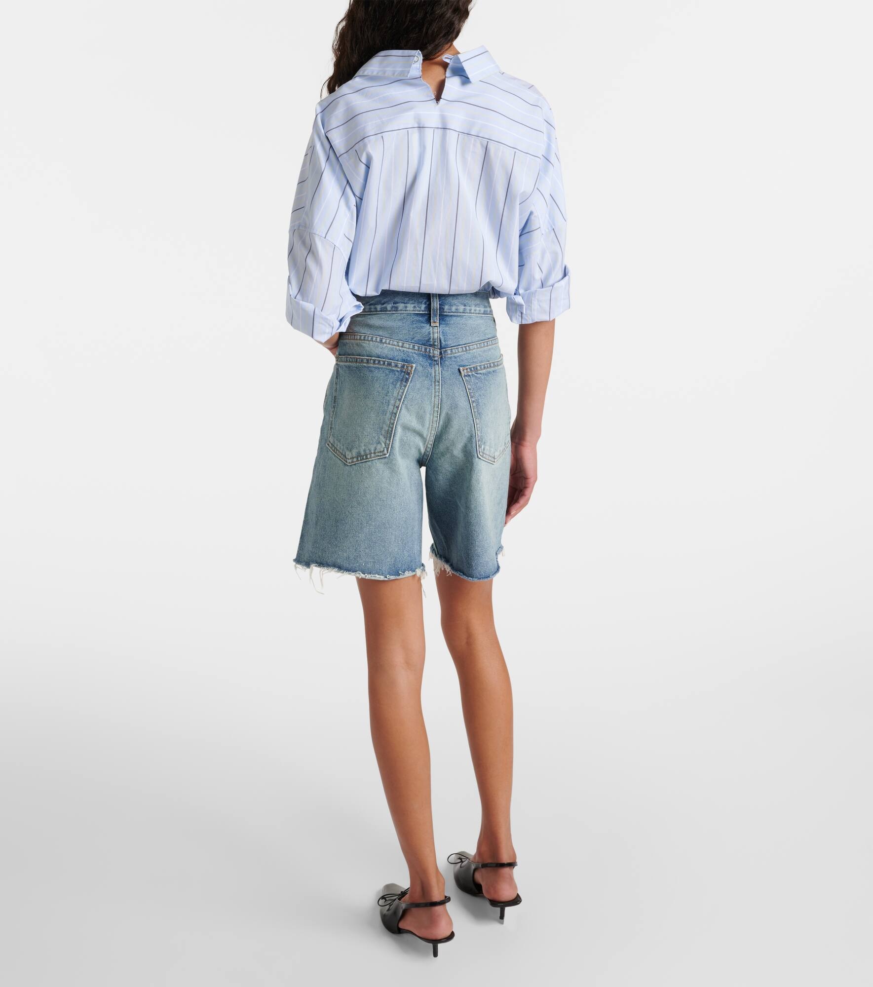 Russel low-rise denim shorts - 3