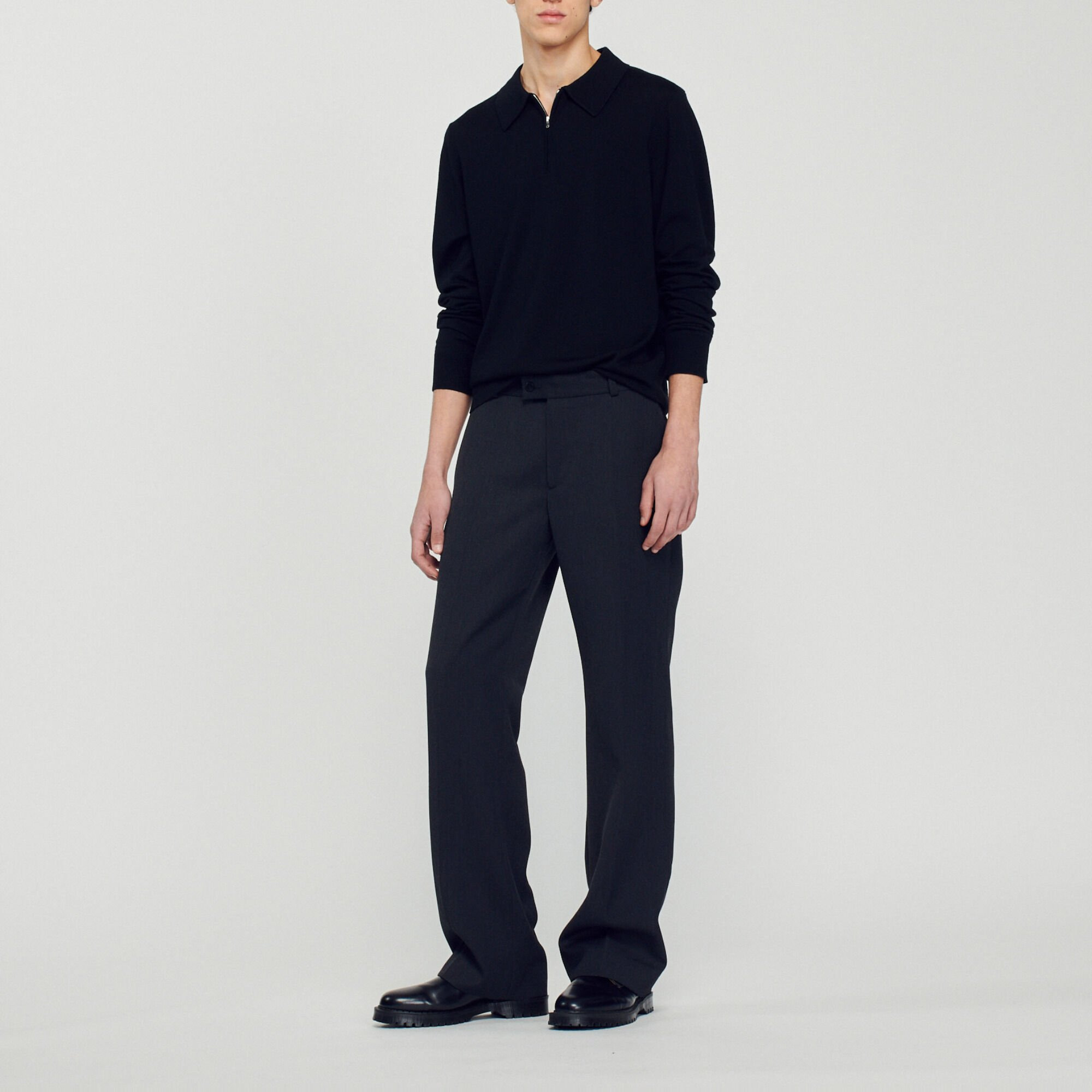 KNITTED POLO SWEATER - 2