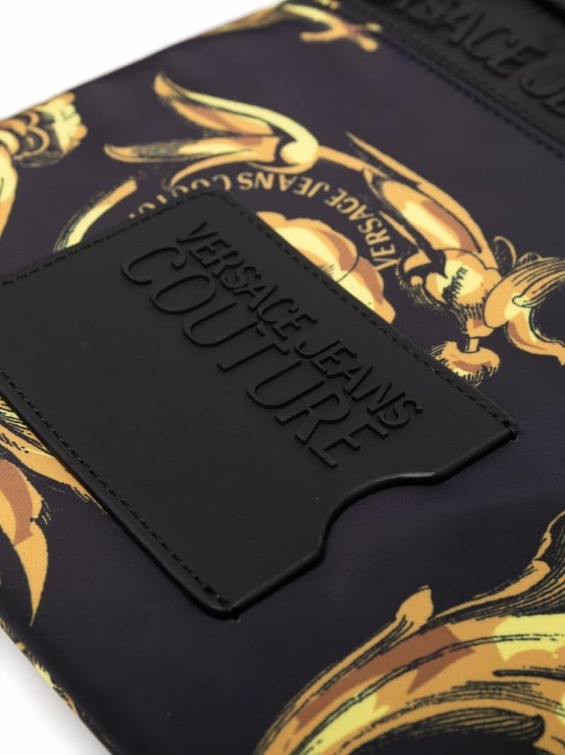 embossed-logo messenger bag - 4