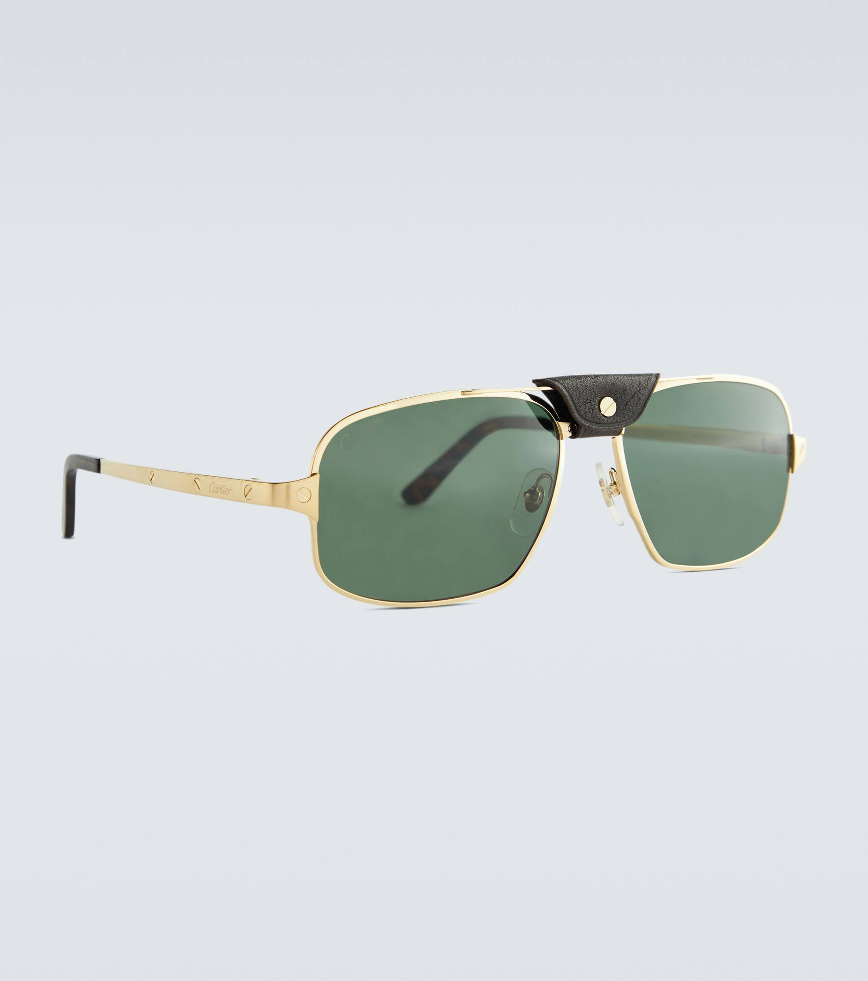 Rectangle-frame acetate sunglasses - 4