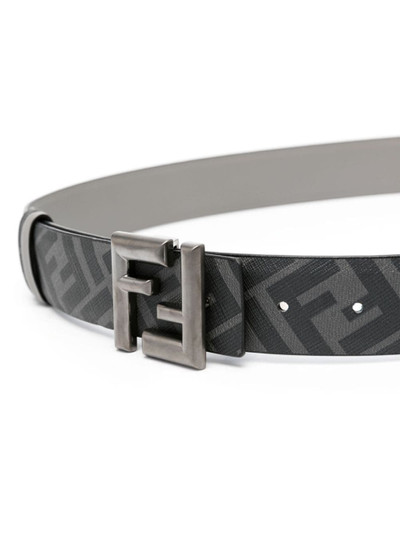 FENDI FF logo-buckle leather belt outlook