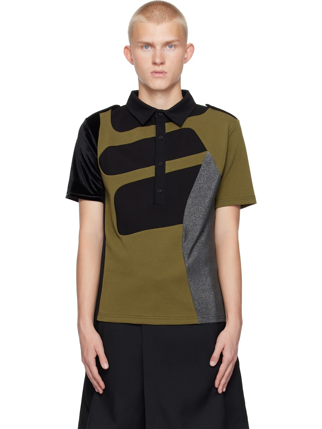 Multicolor Patchwork Polo - 1
